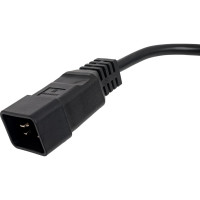 Шнур питания LANMASTER C19-C20, 3х1.5, 220В, 16А, 1 метр LAN-PP19/20-16A-1.0 LAN-PP19/20-1.0-BK