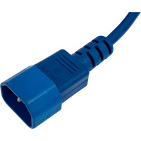 Шнур питания LANMASTER C13-C14, 3х0.75, 220В, 10А, синий, 2 метра LAN-PP13/14-2.0-BL