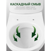Унитаз-компакт Santek "Бореаль" анвп станд: 2-реж., дюро 00008744 1WH302143