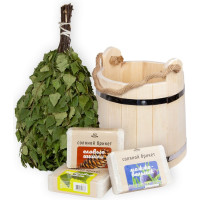 Соляной брикет БАННАЯ ЛИНИЯ Березовый лист, 1.2 кг 11-532