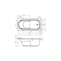 Акриловая ванна RIHO COLUMBIA 150 B002001005