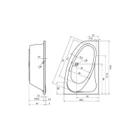 Акриловая ванна RIHO LYRA 153 L B022001005