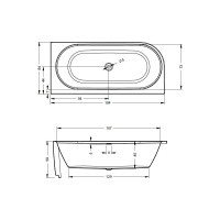 Акриловая ванна RIHO DESIRE L 184x84 B088001005