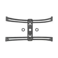 Держатель молниеприемника EKF PROxima 1-2 метра, на круглый конек, двойной  lp-04002