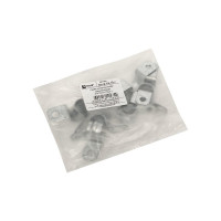 Металлическая двухлапковая скоба EKF d14-15 мм 10 шт. PROxima sm-2-14-15-r
