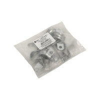Металлическая двухлапковая скоба EKF d19-20 мм 10 шт. PROxima sm-2-19-20-r