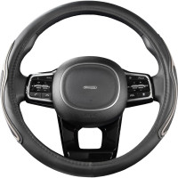 Оплетка SKYWAY Combo-13 M Черно/серая экокожа S01102476