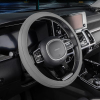 Оплетка SKYWAY Standart-1 М Серая экокожа S01102480
