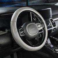 Оплетка SKYWAY Standart-3 М Серая экокожа S01102484
