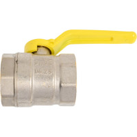 Шаровой кран LD Pride латунь никель, газ Ду32 Ру25 ВР 007-8026