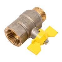 Шаровой кран LD латунь никель газ Pride Ду20 Ру40 ВР/НР 007-8054 537162