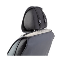 Каркасные 3D накидки на передние сиденья CarPerformance 2 шт., fiberflax/лен CUS-3024 D.GY/L.GY