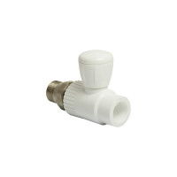 Шаровой кран VRT американка, 25-3/4", прямой, EVER plast, белый 542467