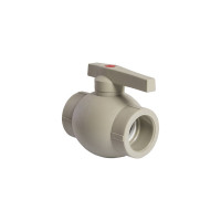 Шаровой кран VRT 40, ручка, PP-R EVER plast, серый 538460