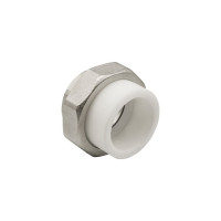 Комбинированная муфта VRT разъемная, внутренняя, 40х1 1/4", EVER plast, белый 532421