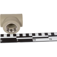 Комбинированный тройник VRT внутренняя 32х1х32 EVER plast, серый, Россия 538388