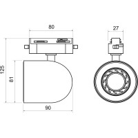 Потолочный светильник Elektrostandard Ogma, черный GU10 MRL 1005 a047372