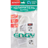 Удлинитель Engy с выключателем Гранд 2м/3 розетки с заземлением ПВС 3х0.75 186730