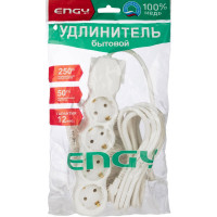 Удлинитель Engy Гранд 3м/4 розетки с заземлением ПВС 3х0.75 186691