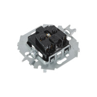 Розетка Simon 2P со шторками, 16А, 250В, винтовой зажим, белый 20 1591444-030