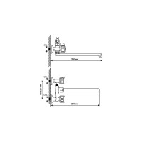 Смеситель для ванны и умывальника mixline ML02-02 522139