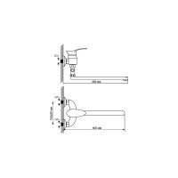 Смеситель для ванны и умывальника mixline ML03-02 522140