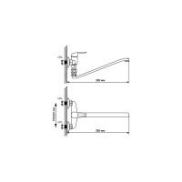 Смеситель для ванны и умывальника mixline ML05-02 522143