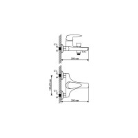 Смеситель для ванны mixline ML08-01 522149