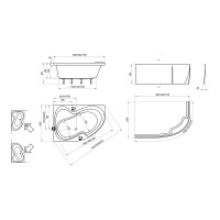 Ванна акриловая Ravak ROSA II 150х105 левая CK21000000 00000018259