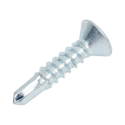 Саморез ZAMETAL 3,9 х 19 со сверлом и потайной  головкой,  DIN7504Р, оц., уп. 1000 шт. ZA082211