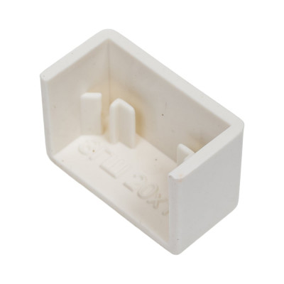 Заглушка Рувинил 20х10 белый 20 шт ЗГЛ-20х10