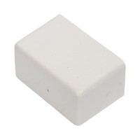 Заглушка Рувинил 20х10 белый 20 шт ЗГЛ-20х10