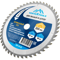 Диск пильный по дереву (300х32-30 мм; 48 зубов) Vertextools 300-48-32
