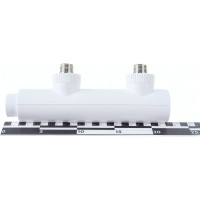 Коллектор Blue Ocean полипропилен НР 2 отвода - 32х1/2х2 осевое 100 мм PPRF/FCEUMET-02(W)-32х1/2"х2