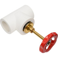 Вентильный кран Blue Ocean полипропиленовый, тип 2 - 40 PPRF/SV-2(W)-40