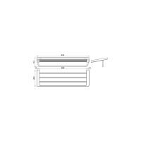 Полотенцедержатель (3 полотенца), 66 см Ravak TD 330.00, X07P327 00000049070
