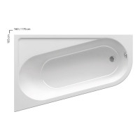 Акриловая ванна Ravak Chrome 170х105 см, правая CA41000000