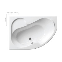 Акриловая ванна Ravak ROSA 160x105 см, правая CL01000000