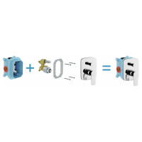 Настенный смеситель RAVAK с переключателем CL 065.00 для R-box X070088 00000049044