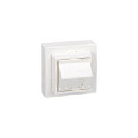 Адаптер Simon для 1 коннектора RJ45 KEYSTONE, AMP, Brand-Rex, KRONE, S73 Loft, белый 73085-60
