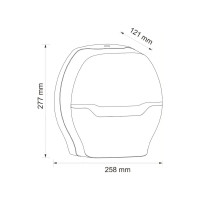 Диспенсер для туалетной бумаги в рулонах Merida HARMONY BLACK MAXI ABS-пластик BHC101