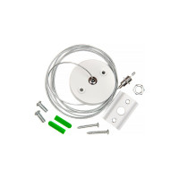 Подвес для шинопровода General Lighting Systems, 1ф. G-1-H-IP20-W, белый 580905