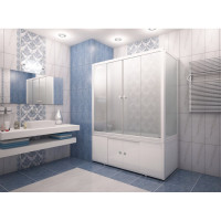 Торцевая ширма МетаКам стекло, 700x1400 мм., прозрачное стекло 4620034052996