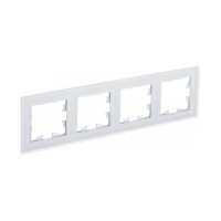 4-местная рамка Systeme Electric AtlasDesign Nature матовое стекло, белая SchE ATN330104