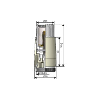 Термостатическая головка SCHLOSSER MINI Diamant M30x1.5, белый 601100033