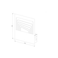Настенный светодиодный светильник Elektrostandard MRL LED 1024, Onda, белый a051815