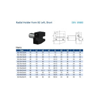 Резцедержатель B2-40x25x44 Prosaers 20501