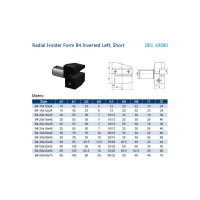 Резцедержатель B4-40x25x44 Prosaers 20503