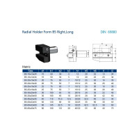 Резцедержатель B5-40х25х44 Prosaers 20491