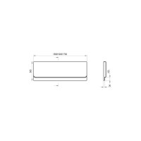 Передняя панель Ravak CHROME 150  белая CZ72100A00 00000033504